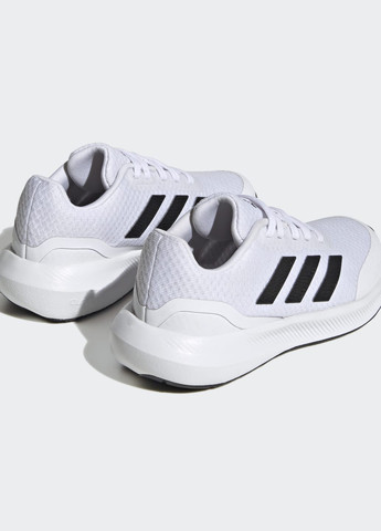 Білі всесезонні бігові кросівки runfalcon 3 lace adidas