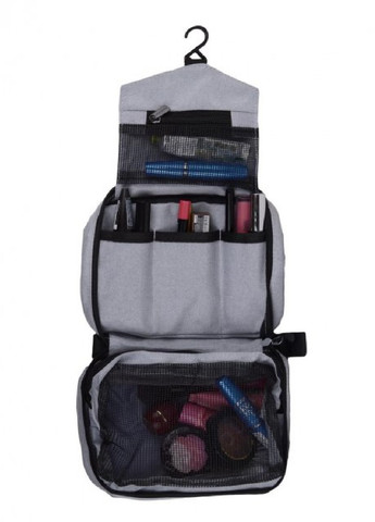 Дорожный органайзер бокс косметичка сумка для косметики и принадлежностей с крючком 50 см (474261-Prob) Серая Unbranded (257941788)
