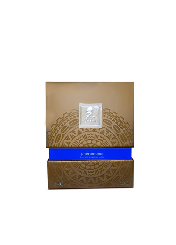 Духи з феромонами чоловічі SHIATSU Pheromone Fragrance men darkblue 15 ml Hot (258551444)