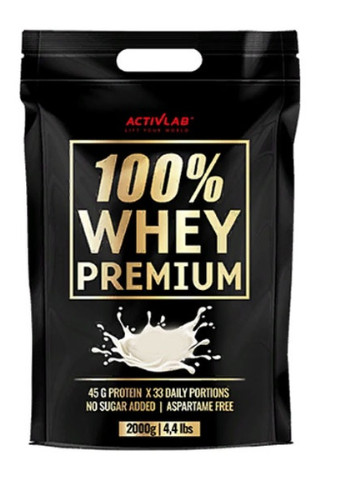 100% Whey Premium 2000 g /66 servings/ Fudge Cream ActivLab (256722373)
