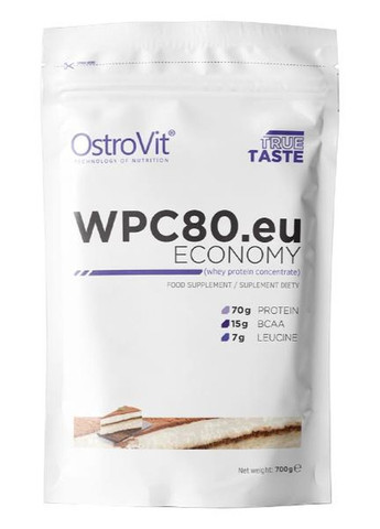 Economy WPC80.eu 700 g /23 servings/ Tiramisu Ostrovit (273773091)