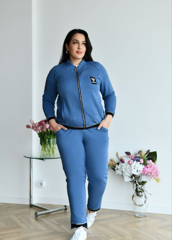 Женский спортивный костюм цвет голубой р.52 408764 New Trend (258706478)