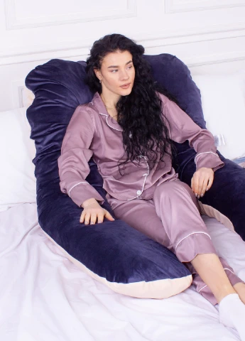 Подушка для беременных и отдыха № 8022 Velvet Line Ruellia U-образная 140х75х20 (2200006178545) Mirson (258824545)