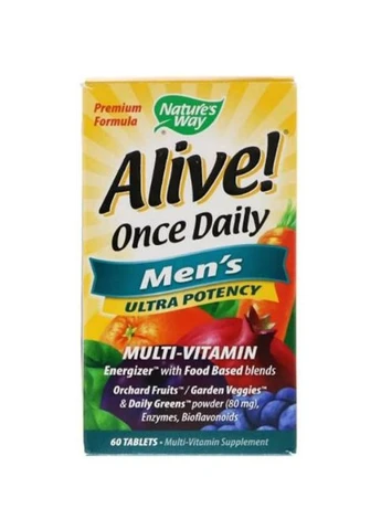 Alive! Once Daily Men's 60 Tabs NWY-15685 Nature's Way (276529796)