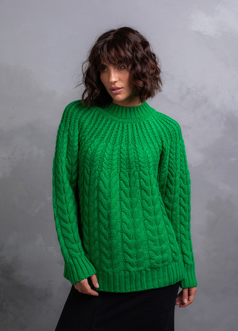 Зеленый свитер женский джемпер Viviami