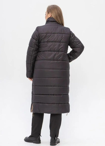 Кофейная зимняя женская куртка большого размера зимняя SK