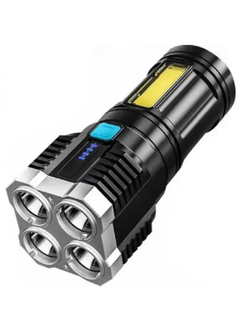 Фонарь прожектор аккумуляторный ручной с боковым светом для рыбалки кемпинга 4 LED (473848-Prob) Unbranded (256666397)