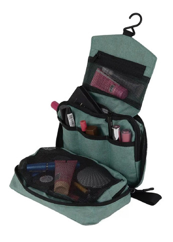 Дорожный органайзер бокс косметичка сумка для косметики и принадлежностей с крючком 50 см (474260-Prob) Зеленая Unbranded (257941789)