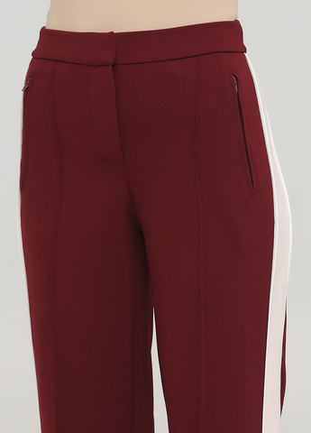 Бордовые брюки H&M