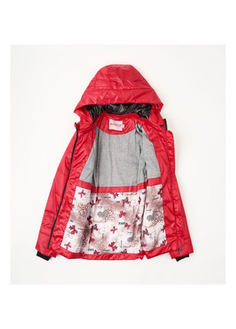 Красная демисезонная красная демисезонная куртка для девочки Модняшки