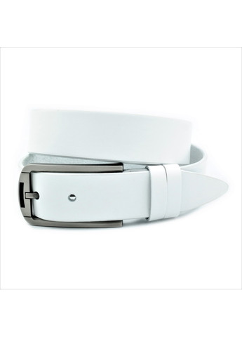 Женский кожаный ремень 3,3х115-120 см Weatro Цвет Белый zhin-ua-33k-024 Le-Mon (267406380)