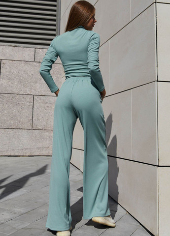 Широкі штани-кюлоти кольору оливкі Jadone Fashion (267330432)