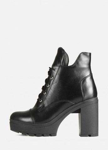 Шкіряні зимові жіночі черевики на високих підборах Villomi (266700986)