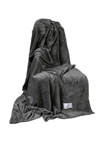 Плед покривало ковдра ковдра мікрофібра бамбук двоспальний євро можливість машинного прання 200х220 см (476100-Prob) Темно-сірий Unbranded (276310945)