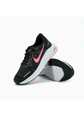 Черные демисезонные кроссовки женские zoom x black white pink, вьетнам Nike
