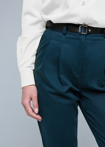 Темно-зеленые демисезонные брюки Emass
