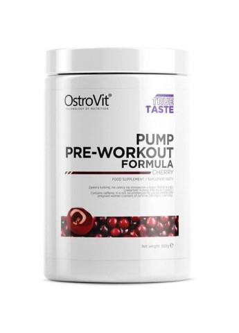 PUMP Pre-Workout 500 g /50 servings/ Cherry Ostrovit (275994993)