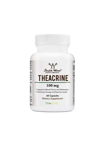 Теакрин Double Wood Theacrine 100 mg (в 1-й капсуле), 60 capsules Double Wood Supplements (265913220)