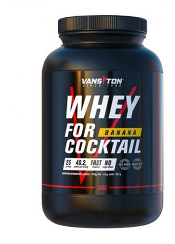 Whey For Coctail 1500 g /25 servings/ Banana Vansiton (257079503)