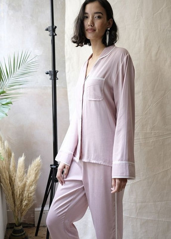 Светло-розовая всесезон пижамный набор fable&eve 1396 рубашка + брюки Fable & Eve Knightsbridge