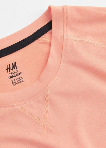 Персиковая футболка sport,персиковый, sport H&M
