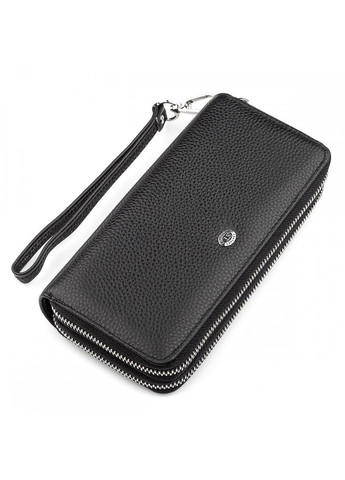 Жіночий шкіряний гаманець ST Leather 18446 (ST238-2) Чорний ST Leather Accessories (262453770)