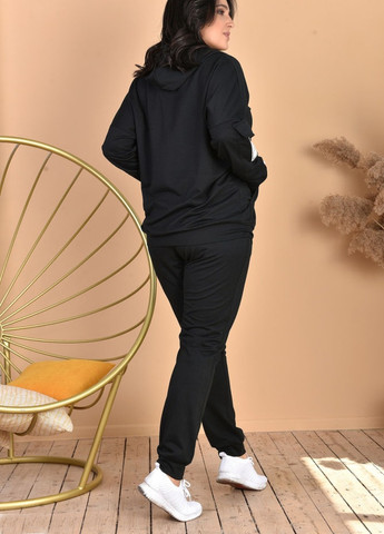 Женский трикотажный спортивный костюм черного цвета р.58/60 431845 New Trend (258706502)