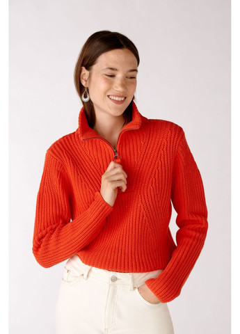 Помаранчевий демісезонний жіночий светр помаранчевий джемпер Oui