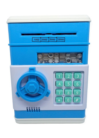 Сейф копилка банкомат электронная с купюроприемником, звуковыми эффектами и кодовым замком затягивает купюры No Brand (276004487)