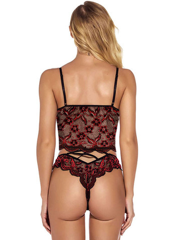 Червоний демісезонний сексуальний спокусливий еротичний комплект - еротична білизна Langsha