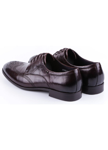 Бордовые мужские классические туфли 19776 Bazallini на шнурках