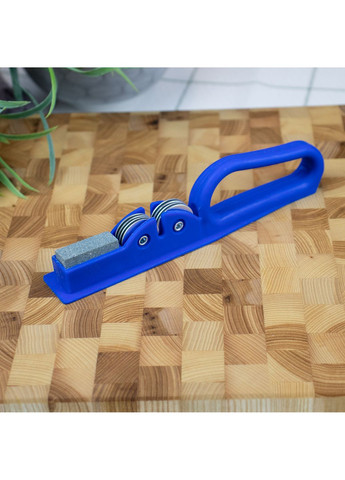 Точилка для кухонных ножей ручная механическая пластиковая с точильным камнем A-Plus (265400148)