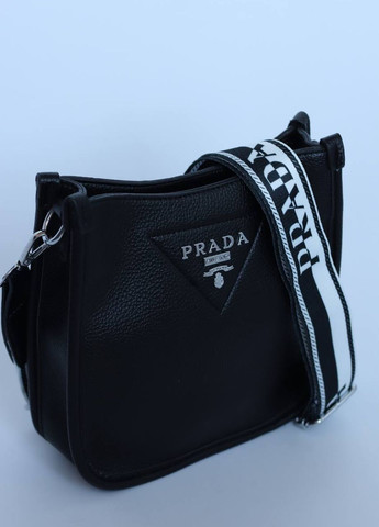 Сумочка з лого Prada black Vakko (273747689)