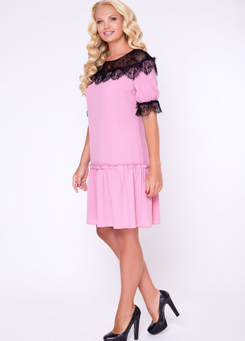 Розовое платье азура розовый Luzana