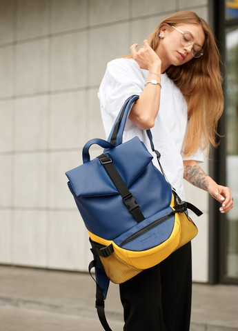 Жіночий рюкзак ReneDouble жовто-блакитний Sambag (259793581)