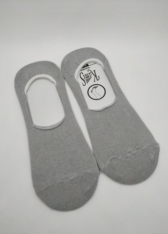 Шкарпетки сліди чоловічі бавовняні Сірі No Brand (258260810)