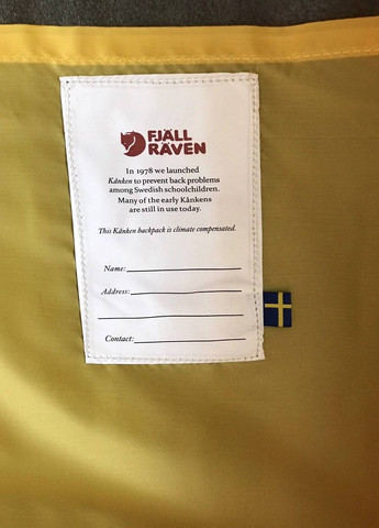 Рюкзак класичний з лого Fjallraven Kanken Vakko (260169143)