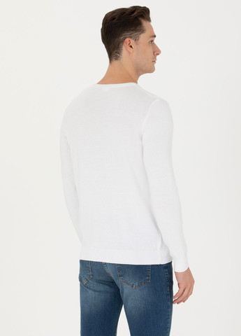 Білий светр чоловічий U.S. Polo Assn.