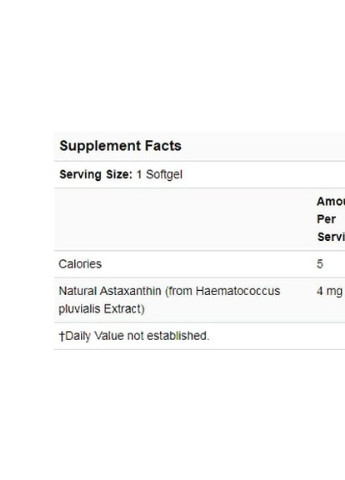 Astaxanthin 4 mg 90 Softgels NF2305 Now Foods (256724067)