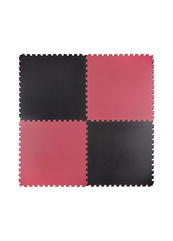 Мат-пазл (ласточкин хвост) Mat Puzzle EVA 100 x 100 x 2 cм 4FJ0168 Black/Red 4FIZJO (259567473)