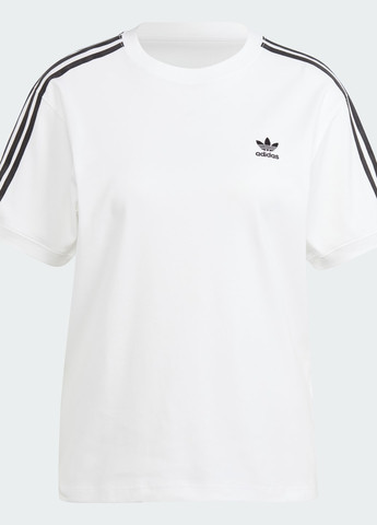 Біла всесезон футболка 3-stripes baby adidas