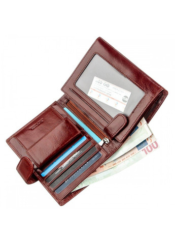 Гаманець з натуральної шкіри 18814 Коричневий BOSTON (262533207)