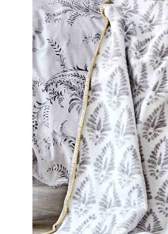 Набор постельное белье с покрывалом - Veronica gri 2020-1 серый евро Karaca Home (258186474)