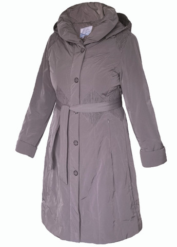 Лавандовая демисезонная куртка демисезонная пальто длинное с капюшоном весна осень Mirage