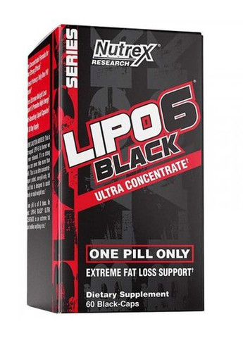 Lipo-6 Black Ultra Concentrate 30 Caps Nutrex (257252429)