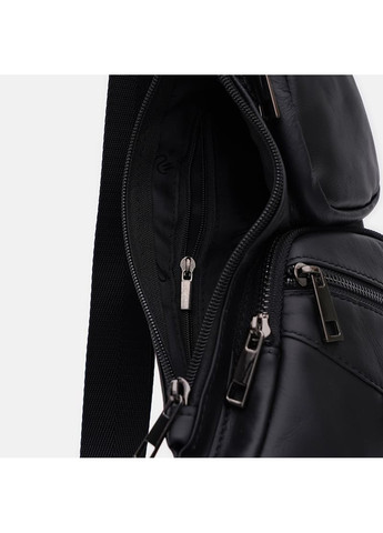 Мужской кожаный рюкзак через плечо K13761bl-black Keizer (266144048)
