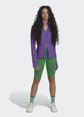 Зеленые летние шорты для бега by stella mccartney truepace adidas