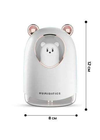 Ультразвуковий зволожувач повітря Ведмежа UKC аромадифузор з підсвічуванням 300 мл Humidifier (271039503)