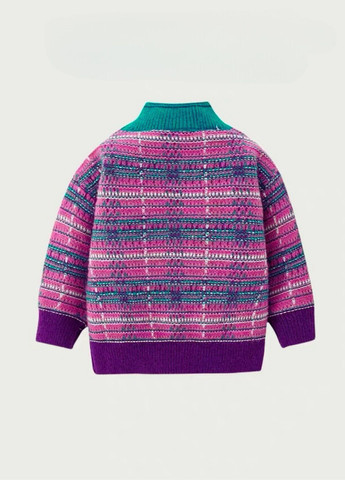 Ліловий зимовий теплий ангоровий светр джемпер No Brand