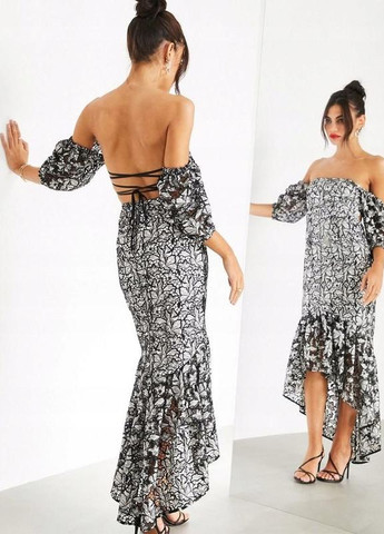 Комбинированное платье с цветочной вышивкой edition Asos